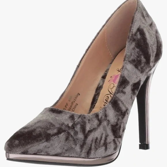 Penny Loves Kenny Womens Opus Pewter Gray Platform Heels- 9M - Picture 12 of 12